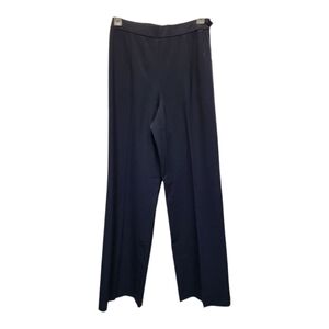 Talbots Women's Blue Wide Leg Pants with Flowing Silhouette - Size 2